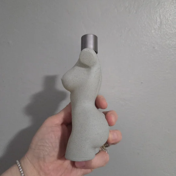 Sculpted Female Torso Fragrance Atomizer - Gray - Picture 3 of 7